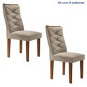 Ver imagem 2 de Conjunto 2 Cadeiras para Sala de Jantar Germany Espresso Móveis