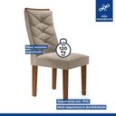 Ver imagem 4 de Conjunto 2 Cadeiras para Sala de Jantar Germany Espresso Móveis