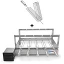 Ver imagem 1 de Gira Grill Inox c/ 5 Espetos Tridente + Espeto Grelha Pratic