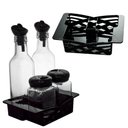 Ver imagem 2 de Jogo de Galheteiro de Vidro e Porta Condimento 4 Peças - Casambeinte