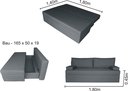 Ver imagem 7 de Sofá de 03 Lugares Life_MM Com Baú que se Transforma em Sofá Cama Resistente e Confortável em Linho