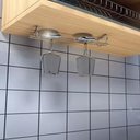 Ver imagem 6 de 2 Suportes Taças Cromado Decoração Adega Bar Vinho 25cm