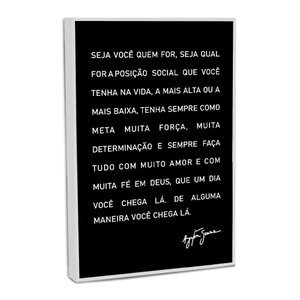 Quadro Decorativo Ayrton Senna com Moldura Filete
