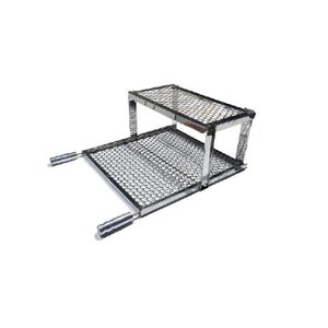 Grelha Inox Moeda 45x45 com Descanso