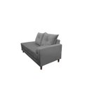 Ver imagem 4 de Divã Recamier Berlim 1,80 cm Lado Direito Suede Cinza