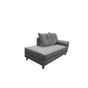 Ver imagem 3 de Divã Recamier Berlim 1,80 cm Lado Direito Suede Cinza