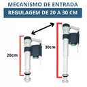 Ver imagem 2 de Kit Reparo Caixa Monobloco Acionamento Duplo Completo 24cm