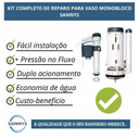 Ver imagem 3 de Kit Reparo Caixa Monobloco Acionamento Duplo Completo 24cm