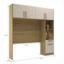 Ver imagem 4 de Módulo Ponte Aéreo com Modulo 5 Portas 1 Gaveta- San Raphael