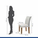 Ver imagem 6 de Kit 2 Cadeiras Estofadas Espanha Espresso Móveis