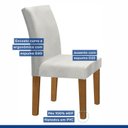 Ver imagem 3 de Kit 2 Cadeiras Estofadas Espanha Espresso Móveis