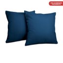 Ver imagem 4 de Kit 2 Capas de Almofadas Velusoft Azul 45x45cm cama inbox