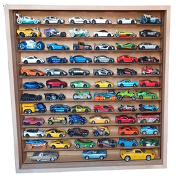 Expositor para 60 Carrinhos Escala 1:64 Mdf Cru com 2 Portas - 5