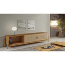 Ver imagem 3 de Rack Aparador 2 Portas Rattan Natural - Cl232