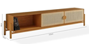 Ver imagem 4 de Rack Aparador 2 Portas Rattan Natural - Cl232