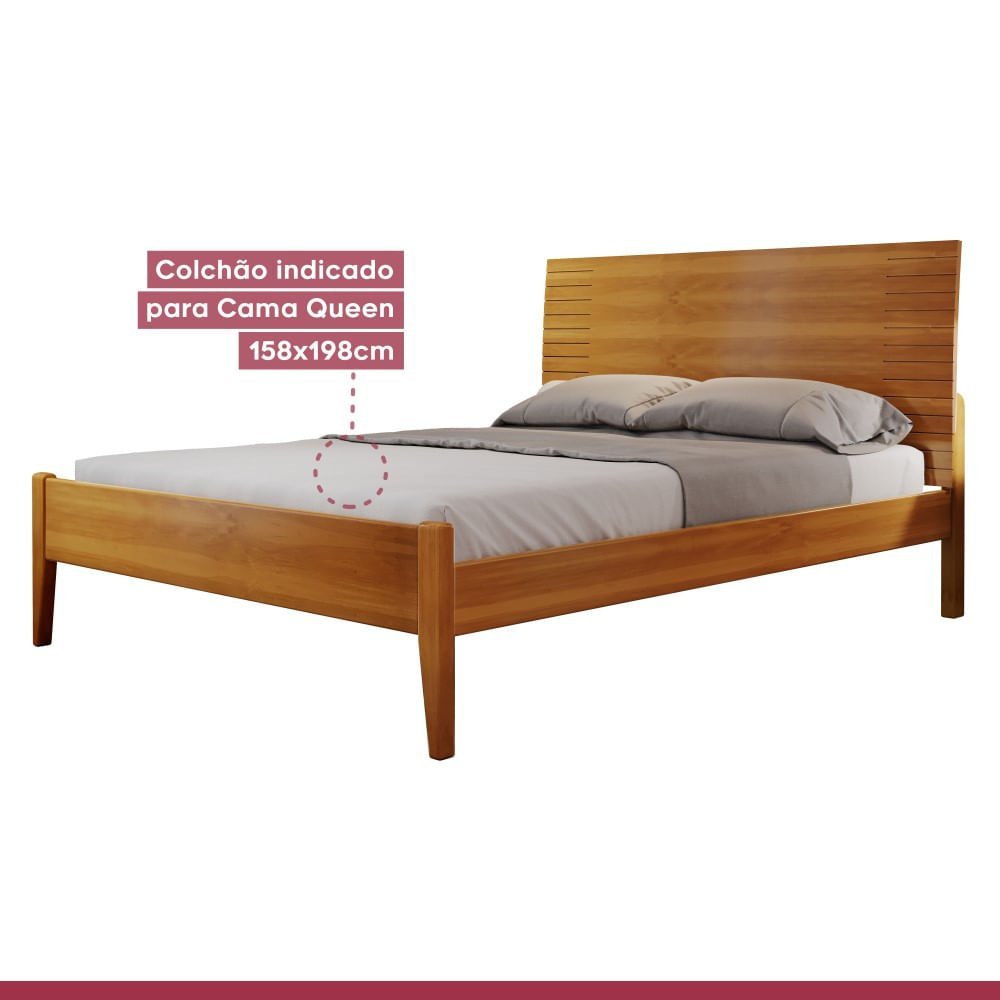 Cama Queen Amazone Josandro Amêndoa Mel - 4