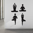 Ver imagem 2 de Adesivo Papel Parede Exercício Fitness Pilates Yoga Gym