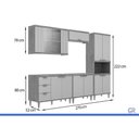Ver imagem 3 de Kit Modulado 5 Peças Elena CZ552 Cinamomo/Platina MGM
