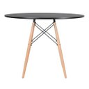 Ver imagem 3 de Mesa redonda Eames 100 cm + 6 cadeiras Eiffel DSW