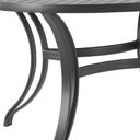 Ver imagem 2 de Mesa Ascoli em Alumínio com o Tampo Ripado de 1,40 Metros Trama Original