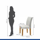 Ver imagem 6 de Kit 2 Cadeiras Estofadas Espanha Espresso Móveis