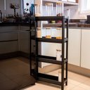 Ver imagem 2 de Estante Organizadora Geo Linear 4 Prateleiras Preto