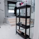 Ver imagem 3 de Estante Organizadora Geo Linear 4 Prateleiras Preto
