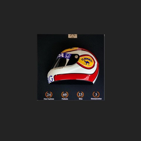 Quadro 3D Decorativo Helmet NP 88 Branco - Gran Belo Quadro 3D Capacete F1