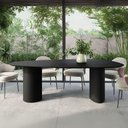 Ver imagem 3 de Mesa de Jantar Orgânica Breeze 2,40 X 1,20m 9 Lugares Lâmina Natural de Madeira Preto