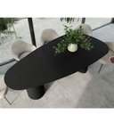 Ver imagem 2 de Mesa de Jantar Orgânica Breeze 2,40 X 1,20m 9 Lugares Lâmina Natural de Madeira Preto