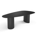 Ver imagem 4 de Mesa de Jantar Orgânica Breeze 2,40 X 1,20m 9 Lugares Lâmina Natural de Madeira Preto