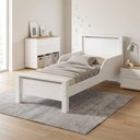 Ver imagem 4 de Cama Infantil Meli com Pés em Madeira e Colchão Incluso para Criança - Branco