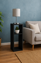 Ver imagem 3 de Mesa de Cabeceira Preto Cama Solteiro Quarto Sala 60x20x20:Preto