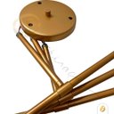 Ver imagem 2 de Lustre Sputnik Hashteg 6xe27 Moderno para Sala de Jantar Dourado