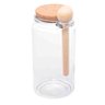 Pote Redondo Vidro com Tampa Rolha e Colher de Bambu 1 L Lyor 5753 - 1