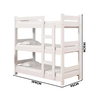 Cama Treliche Solteiro Diamante Cor Branco - 4