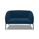 Ver imagem 1 de Sofá Namoradeira 2 Lugares Pé Ferro Preto Stella Bouclê D03 - D'Rossi Cor Azul