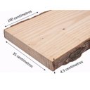 Ver imagem 3 de Tábua Rústica para Prateleira 4,5x35x100cm