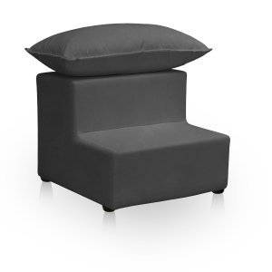 Escada Escadinha 2 Degraus para Maca Estetica com Almofada Clinica Escada de Maca Tatuagem Luxo Resi