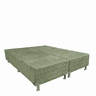 Base Cama Box Sued Verde Inovare 31cm Altura Queen - 1