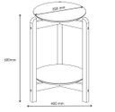 Ver imagem 4 de Mesa Lateral Lizz Off White Cedro Casa D