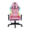 Ver imagem 1 de Cadeira Gamer Fox Racer Rgb com Iluminação Led Rosa Logo Preta - Ut-c1583l
