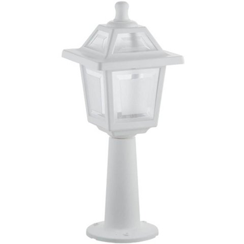 Luminária de Chão 18x45cm Poste Balizador Branco Colonial Ja
