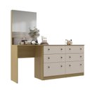 Ver imagem 2 de Cômoda Penteadeira 6 Gavetas e Espelho Maite Yescasa