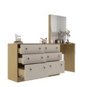 Ver imagem 4 de Cômoda Penteadeira 6 Gavetas e Espelho Maite Yescasa