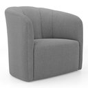 Ver mais imagens de Kit 02 Poltronas Decorativas Abby Bouclê Cinza Escuro - Desk Design