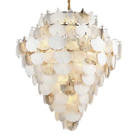 Lustre Pendente Nordecor Musche 2905 Ouro Brilho E14 Bivolt