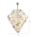 Ver imagem 5 de Lustre Pendente Nordecor Musche 2905 Ouro Brilho E14 Bivolt