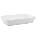 Ver imagem 3 de Kit 5 Travessas Assadeiras de Porcelana Branca 1,5l Refratários 30x20cm Buffet Restaurante