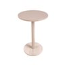 Mesa Lateral de Apoio Redonda Offwhite em Mdf para Sala Quarto Decoração Hall de Entrada Consultório - 1